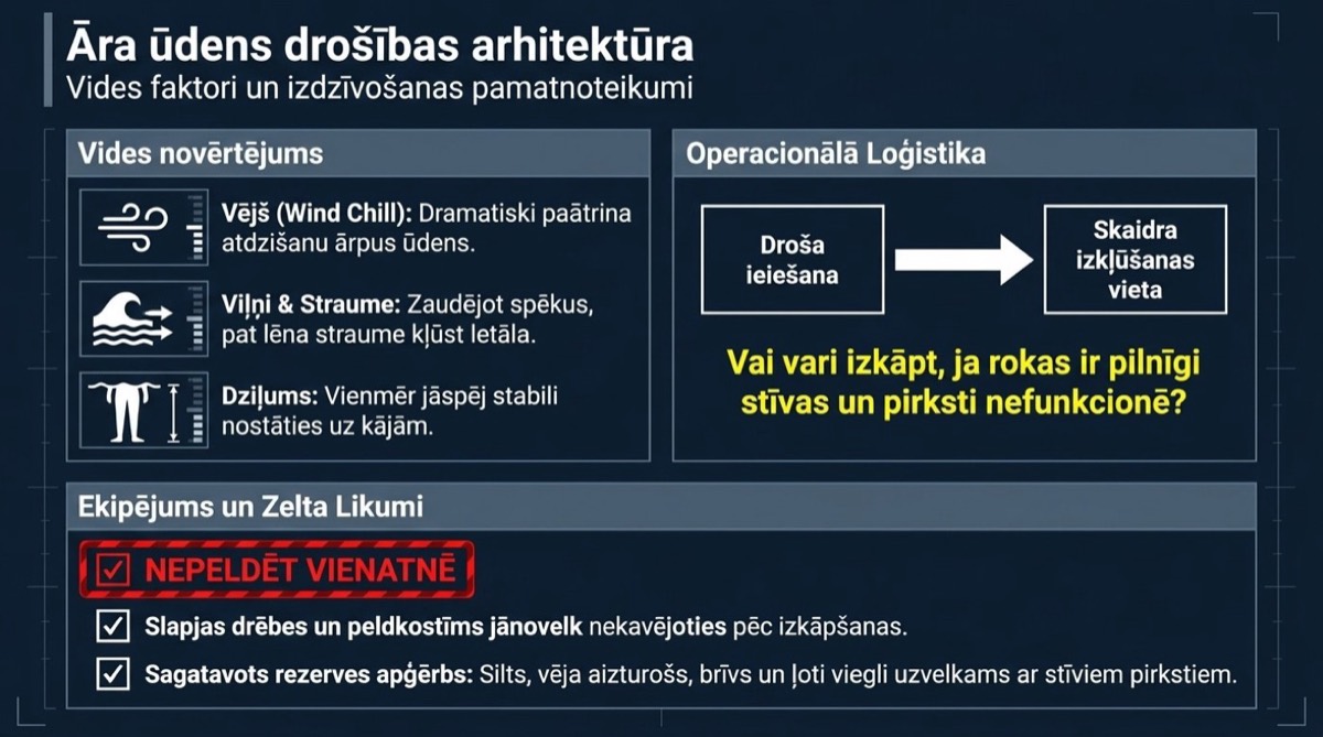 Atklāta ūdens drošības arhitektūra