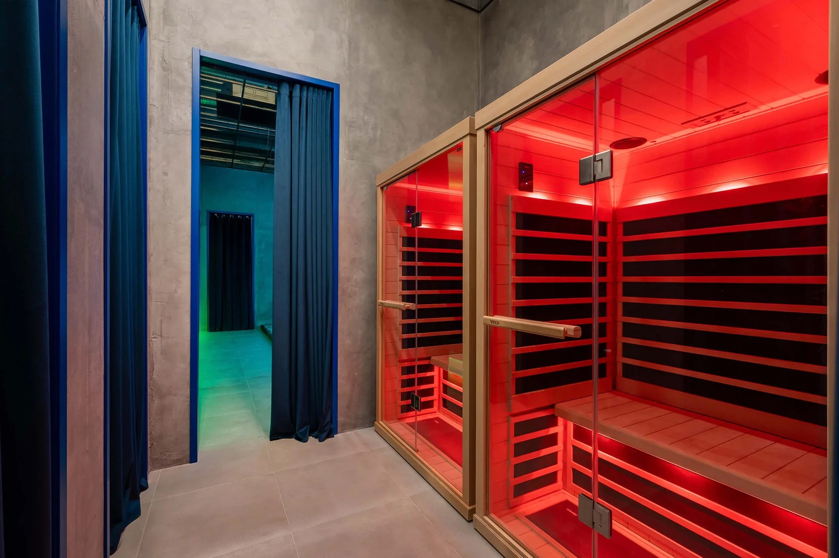 Infrasarkanās saunas Polar Recovery Club telpās